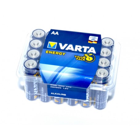 Baterii Alkaline Varta Energy-Energy R6 AA 24 Bucati - Vectro Electronics