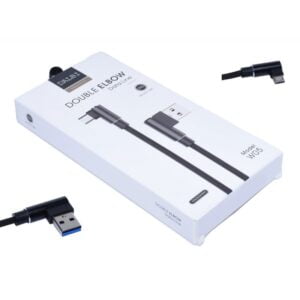 Cablu de Date USB - Micro USB la 90˚-100cm