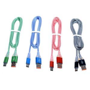 Cablu Panzat de la USB Tata la Tip C Tata cu LED D8-32C