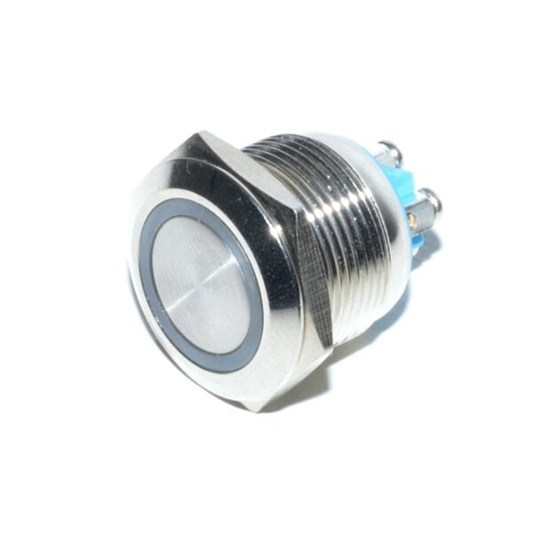 Push Buton Metalic cu LED Fara Retinere 19MM / 24V