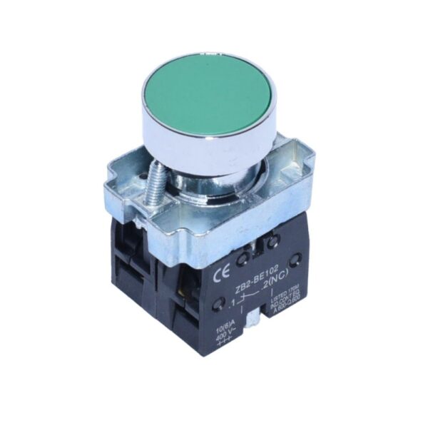 Buton motor push BA35 Verde