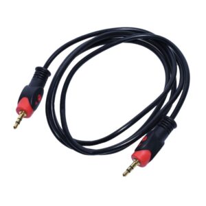 Cablu Jack 3,5mm Tata - Tata, Rosu/Negru 1,5m Q