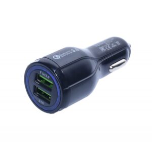 Incarcator Auto 2 X USB 3.0 / D-15, Negru