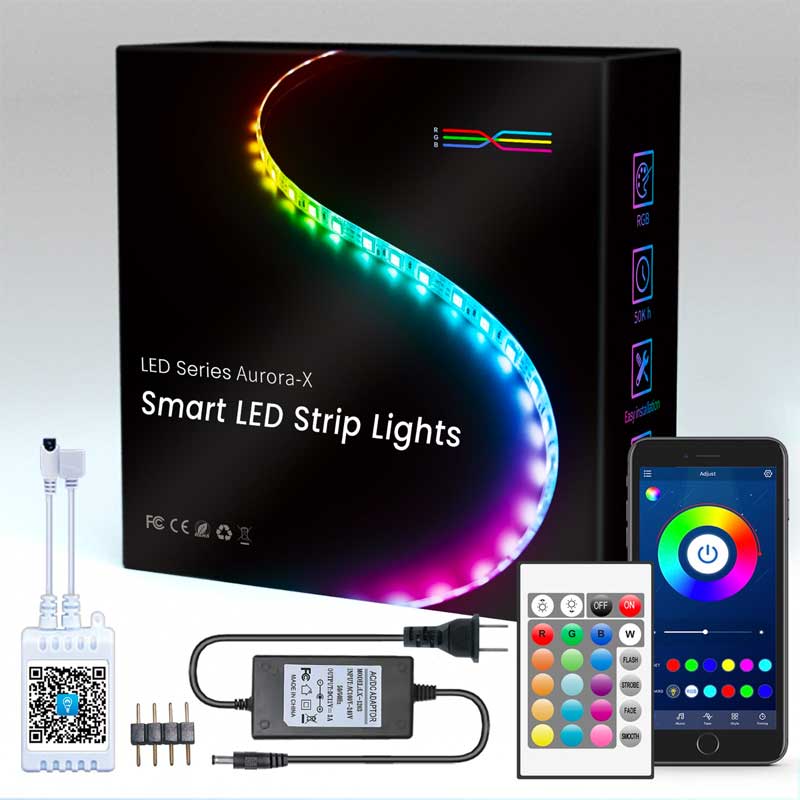 Kit Banda Led Rgb Cu Bluetooth Si Telecomanda Lungime 5m Electroaz